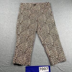 Zac & Rachel Cheetah Print Pants Womens Size 12 Casual